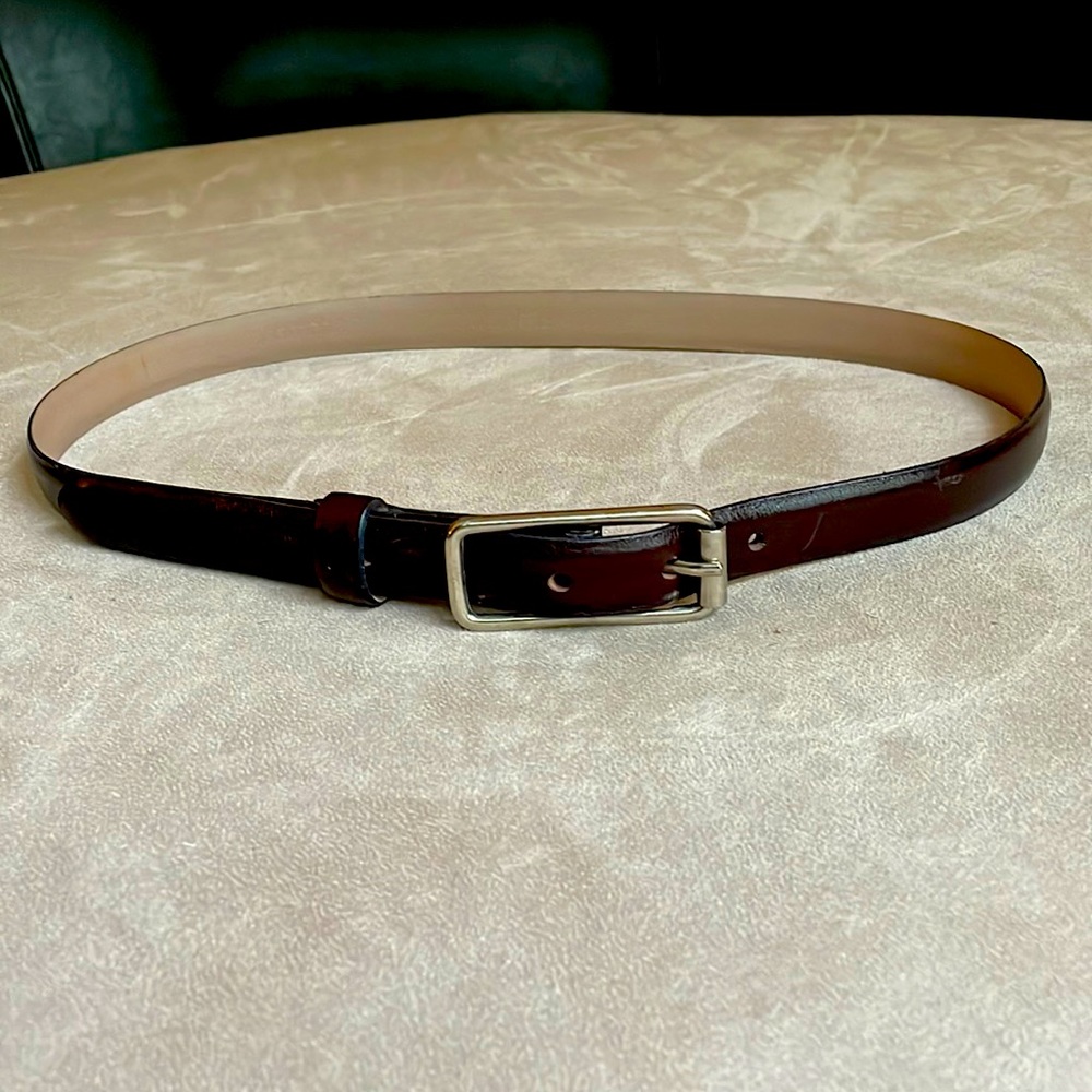 ❤️ 5 for $25!!! Banana republic brown leather belt with silver hardware
